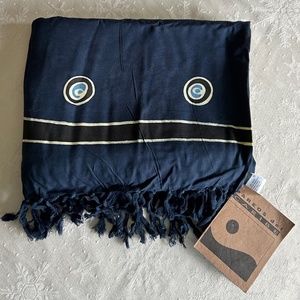 NEW Pareos Del Caribe Sarong Navy Blue